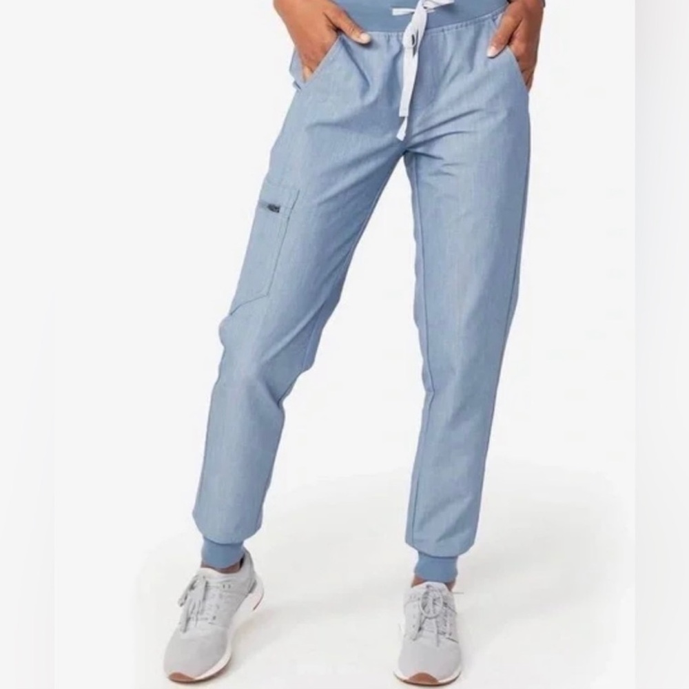 Figs heather indigo Zamora jogger scrub bottoms